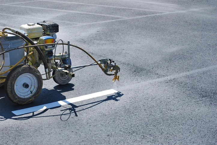 Commercial parking lot maintenance